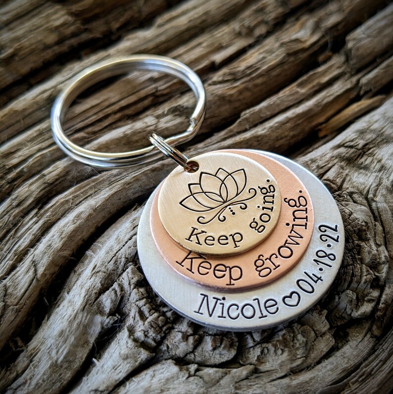 Recovery Star Keychain Sobriety Keychain, Custom Recovery Coin, Token, Medallion, Eating ...