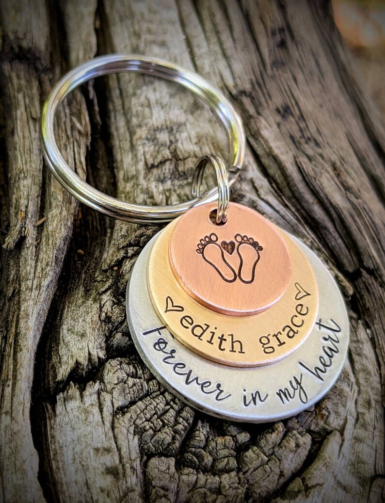 Personalized Infant Loss Memorial Keychain. Child Loss Gift. Etsy