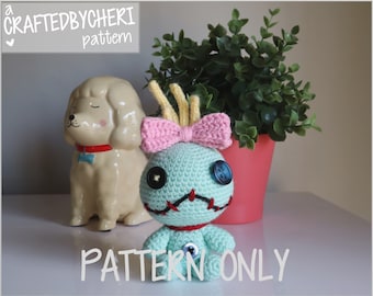 PATTERN - Scrump Lilo and Stitch Crochet Plushie