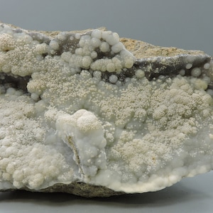 Calcite on chalcedony from Turkey -  cabinet size