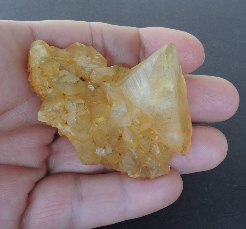 Golden Honey Calcite Crystal Cluster From Landelies | Etsy