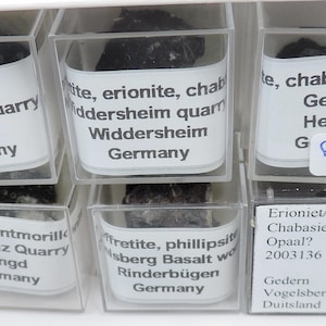 Offretite micromounts from Germany
