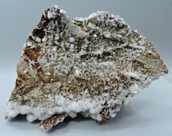 Baryte, calcite and limonite from Italy – cabinet size