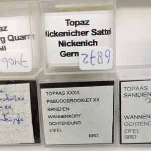 Micromontajes de topacio de Alemania