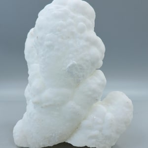Botryoidal white aragonite from Morocco – cabinet size