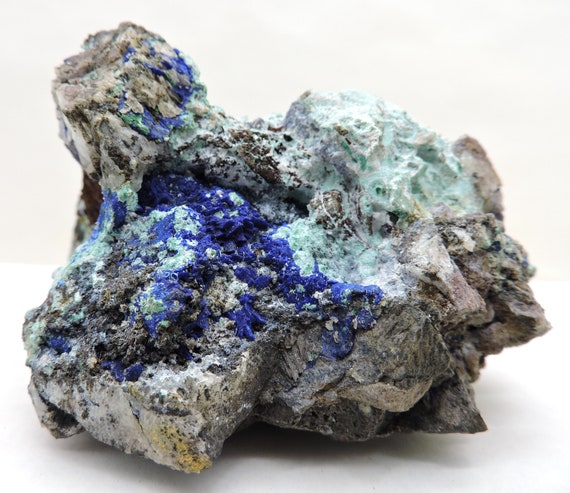 アズライト マラカイト キャビネットサイズ 鉱物 標本 原石