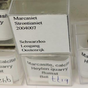 Marcasite micromounts from Germany Austria and Belgium