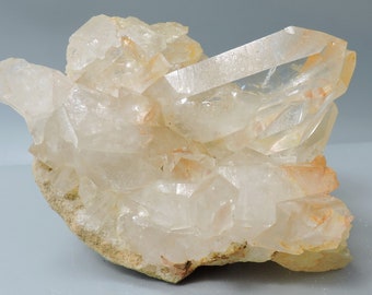 Quartz crystal cluster from Arkansas, USA – cabinet size