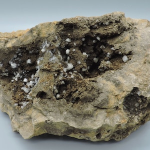 Calcite and dolomite with manganese oxydes from Germany – large cabinet size