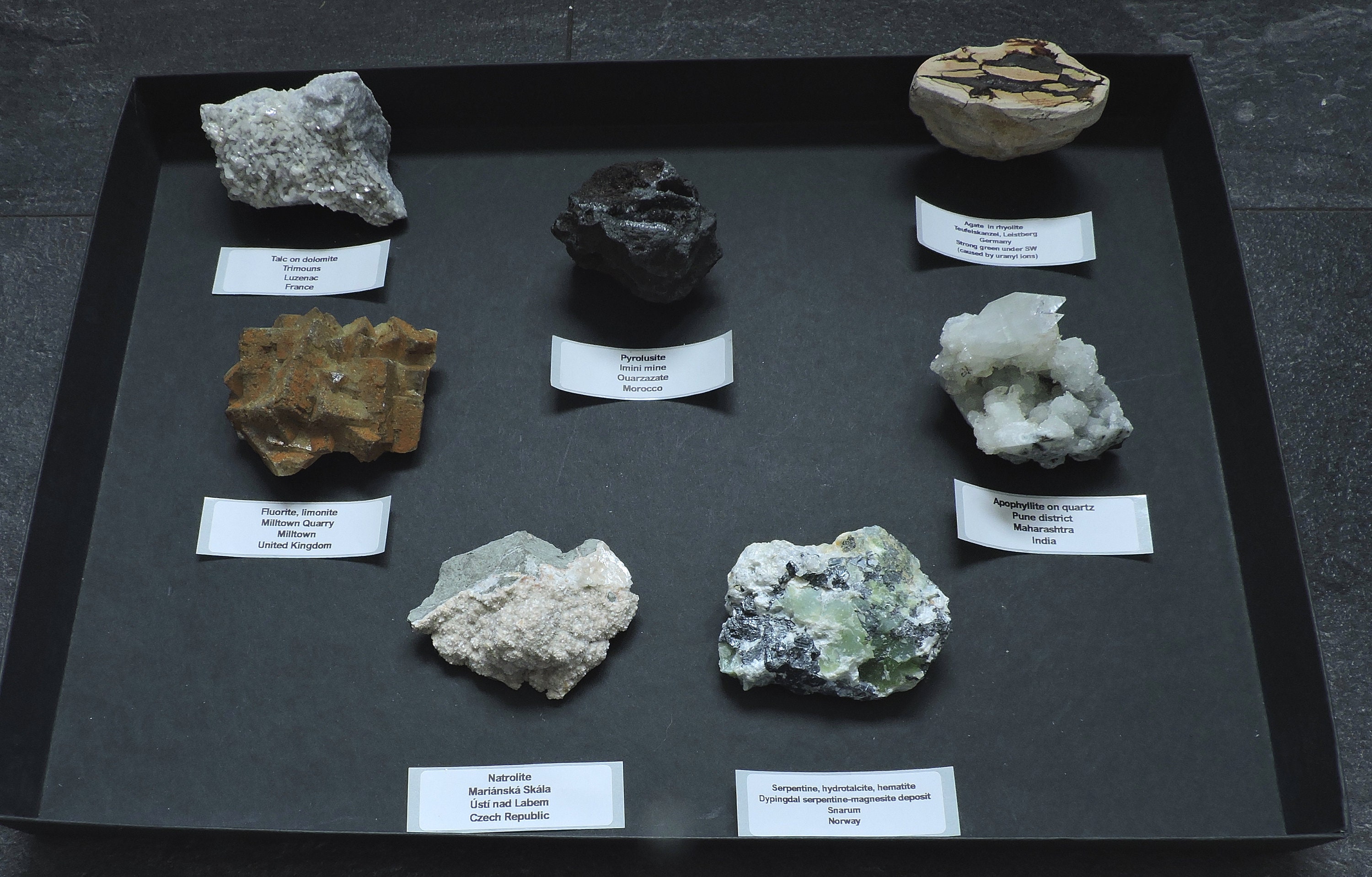 Mineral Collection Box From All Over the World - 7 Pieces - Etsy
