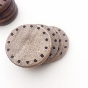 SOLD OUT - see descriptions - Weaving Base 2 Pack, Walnut Weaving Base, DIY Coil Weaving Base, with needle, Weaving Kits, Wood Disc