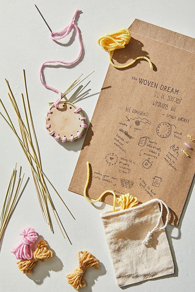 Basket Weaving Kit DIY Basket Weaving Kit Learn to Weave Etsy Canada