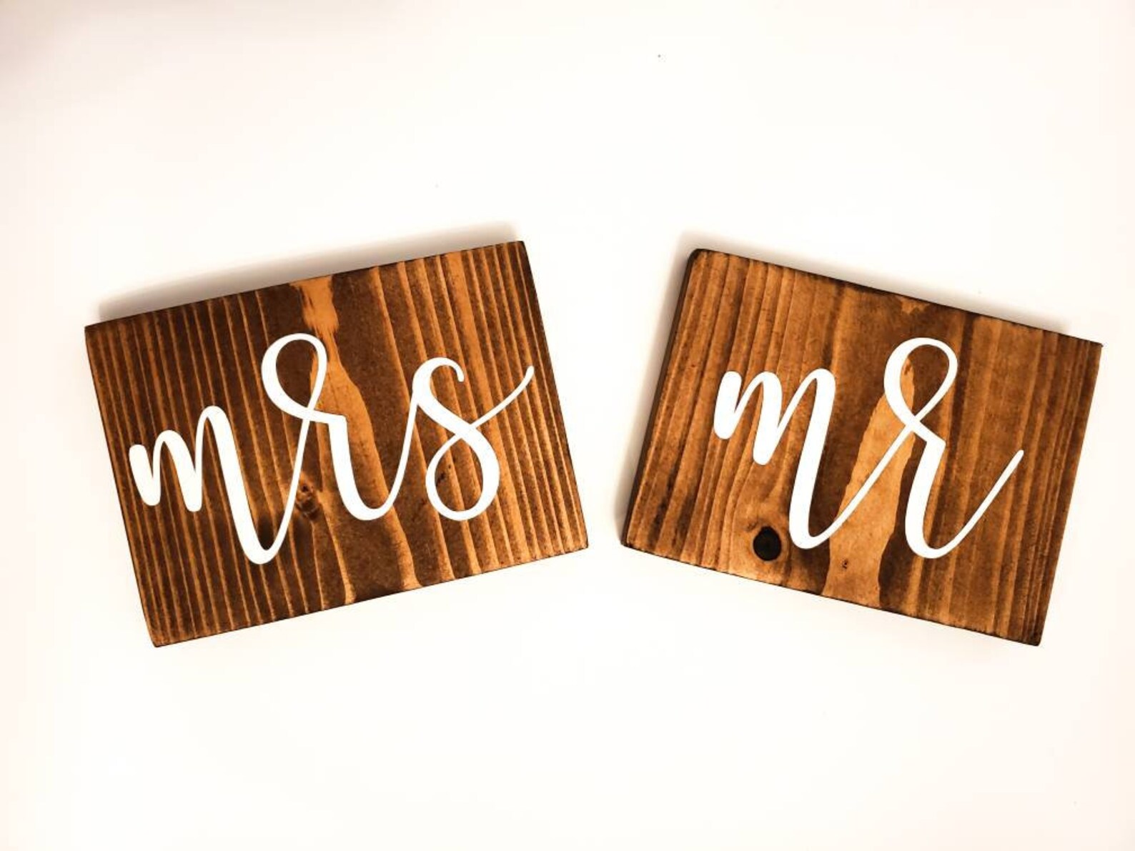 Wood Sign Wooden Signs Wooden Name Signs Mr and Mrs Wood Etsy