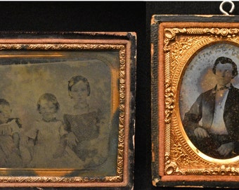 アンティークフォト アンブロタイプ 女性 il_fullxfull