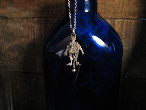 Victorian Sterling Silver Articulating Jester Char