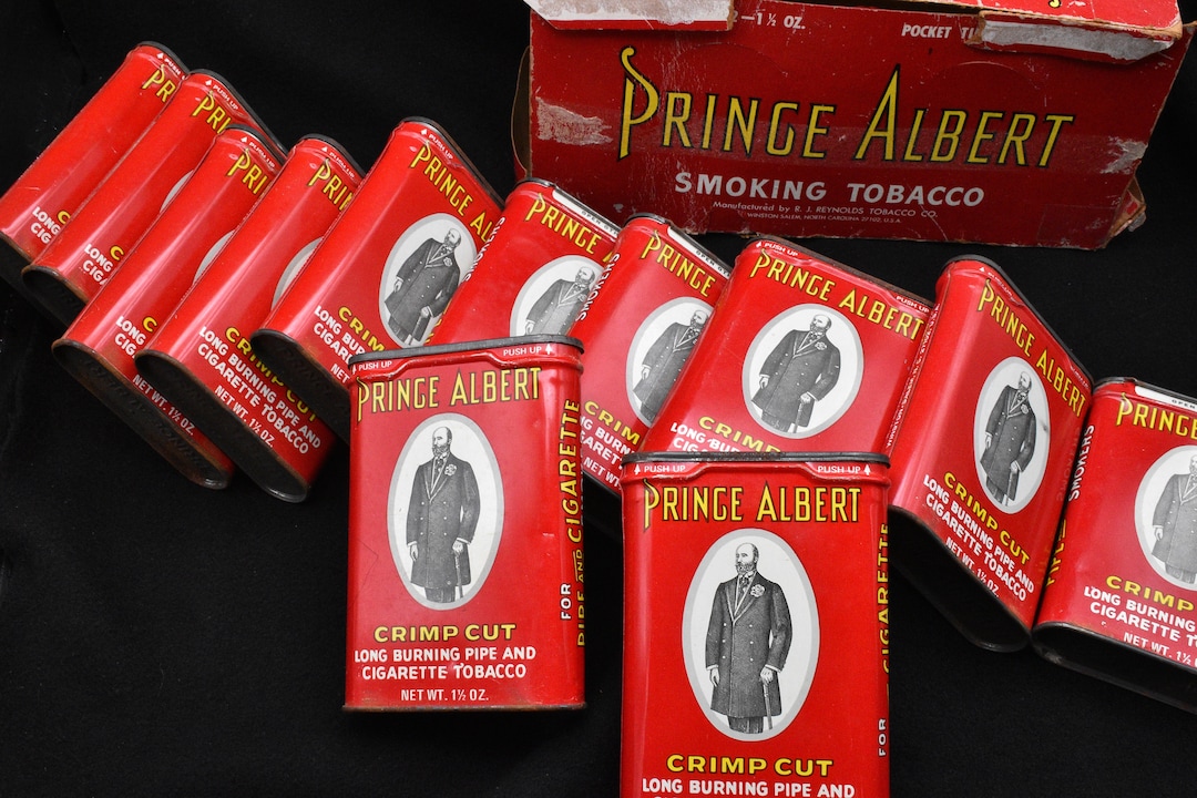 Prince Albert Tobacco Tins (12) WITH BOX! Extremely Rare!