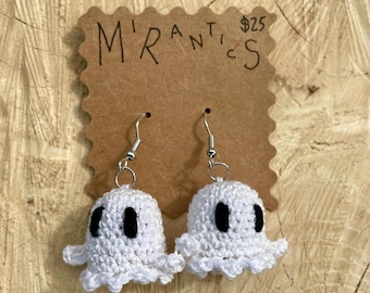 Crochet Ghost Earrings
