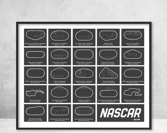 Nascar Monster Energy Cup Series Race Track Circuit 2019 Etsy