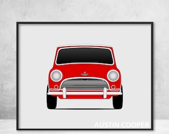 Mini Cooper R56 Jcw John Cooper Works Poster Print Wall Art Etsy