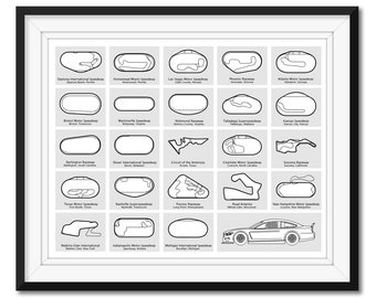 NASCAR Daytona Track Canvas Wall Art 30 X 18 / 75 X 45cm NASCAR Daytona Track Canvas Wall Art 30 X 18 / 75 X 45cm