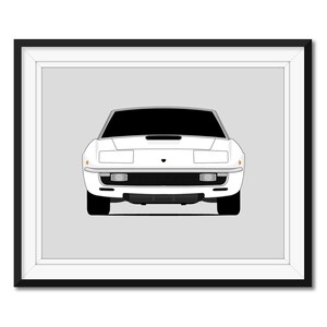 Lamborghini Islero (1968-1969) Inspired Car Poster Print Wall Art Decor CX1 (Unframed)