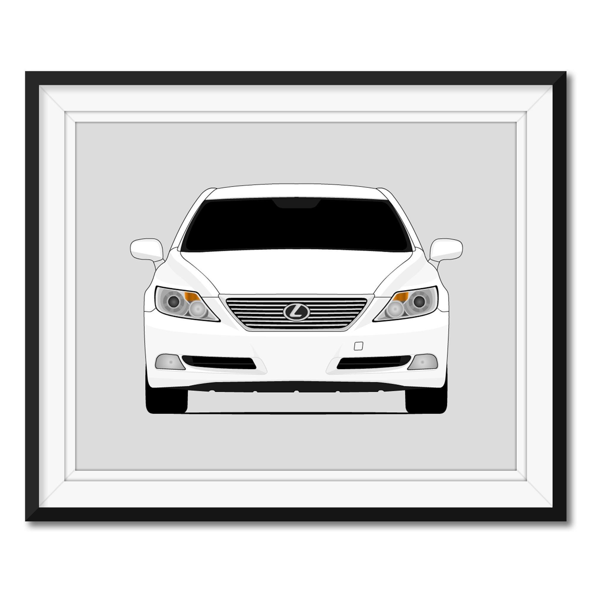 Lexus LS460 (2007-2009) XF40 Poster Print Wall Art Decor CX1