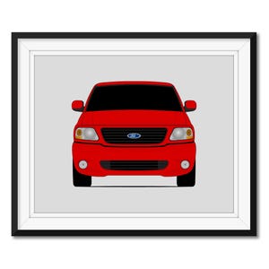 Ford F-150 SVT Lightning (1999-2004) 10th Generation from the Fast and the Furious Movie Inspired Car Poster Print Wall Art CX1 (Unframed)