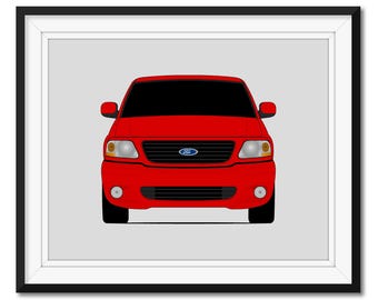 Ford F-150 SVT Lightning (1999-2004) 10th Generation from the Fast and the Furious Movie Inspired Car Poster Print Wall Art CX1 (Unframed)