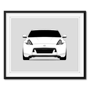 Nissan 370Z Fairlady Z Coupe Z34 (2009-2012) Inspired Car Poster Print Wall Art Decor JDM Nismo CX1 (Unframed)