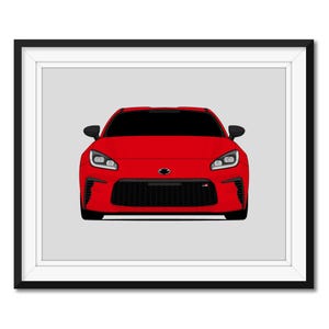 Toyota GR86 (2022-Present) 2nd Generation Inspired Car Poster Print Wall Art Decor CX1 (Unframed)