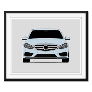 Mercedes-Benz E-Class W212 (2014-2016) Inspired Car Poster Print Wall Art Decor CX1 (Unframed)