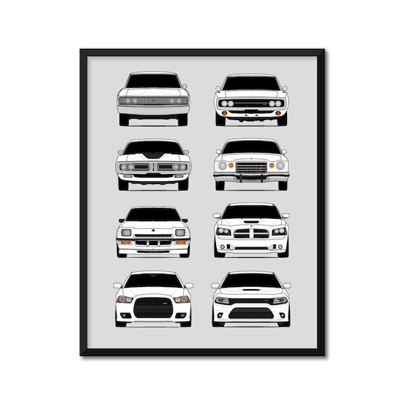 Customizable Version: Dodge Charger Generations Inspired Car - Etsy