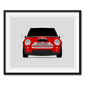 Mini Cooper S MC40 R53 2004 GEN 1 Inspired Poster Print Wall Art Decor CX1 (Unframed)
