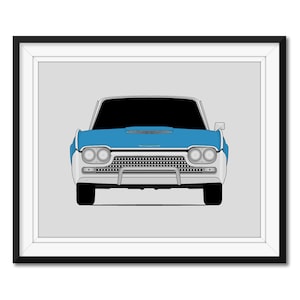 Ford Thunderbird (1961-1963) Inspired Poster Print Wall Art Decor CX1