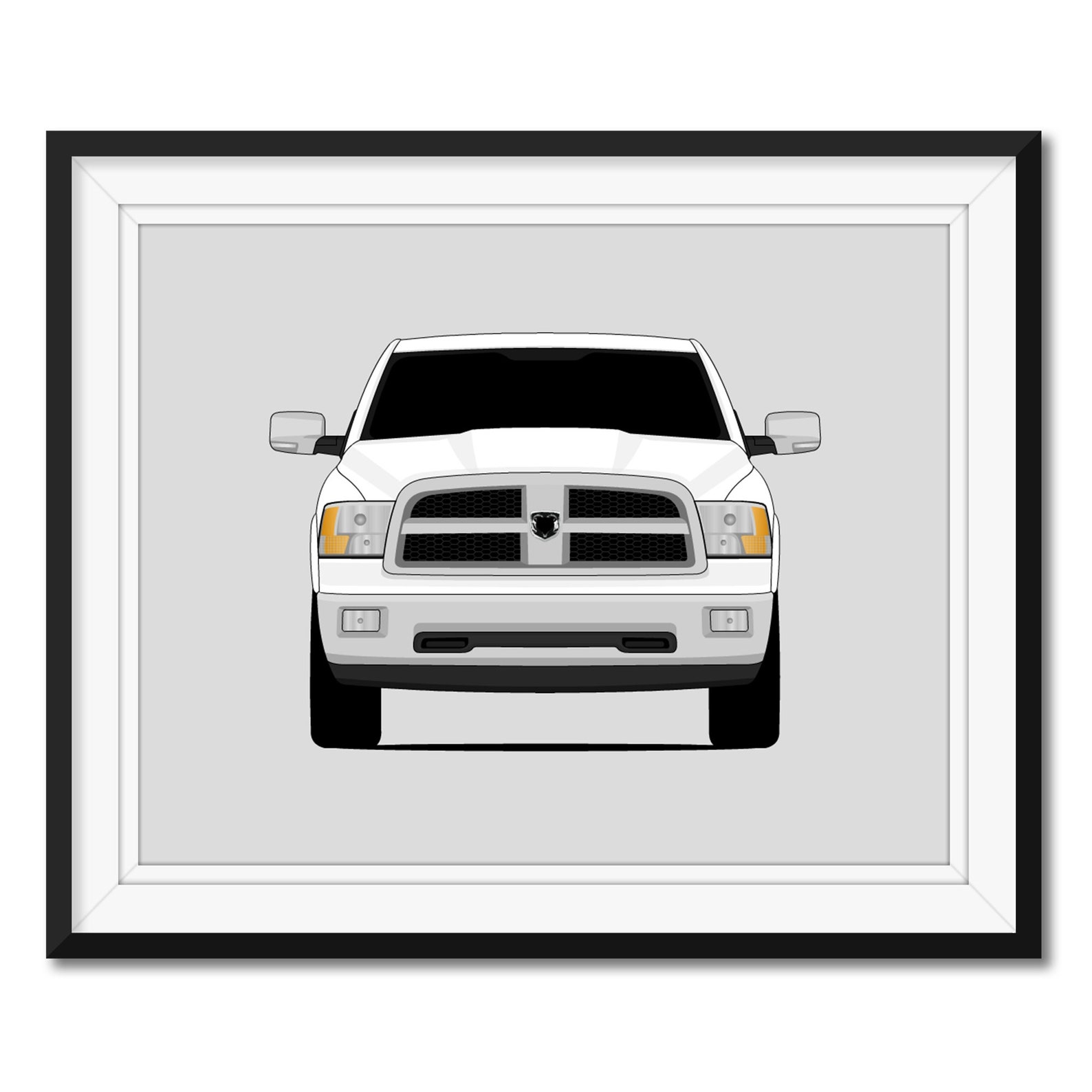 Dodge Ram 1500 Inspired Poster Print Wall Art Decor Handmade | Etsy