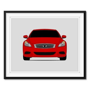 Infiniti G37 Coupé V36 (2008-2010) Inspiriert Auto Poster Druck Wandkunst Dekor CX1 (Ungerahmt)
