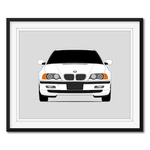 BMW 3 Series 325i E46 (1999-2001) Inspired Car Poster Print Wall Art Decor CX1 (Unframed)