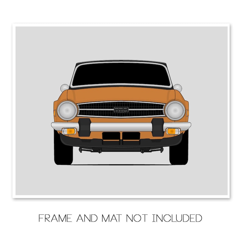 Triumph TR6 (1968–1976) Poster Print Wall Art Decor CX1 (Unframed) image 4