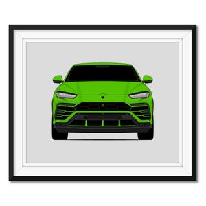 Lamborghini Urus (2018-Present) Inspired Car Poster Print Wall Art Decor CX1 (Unframed)