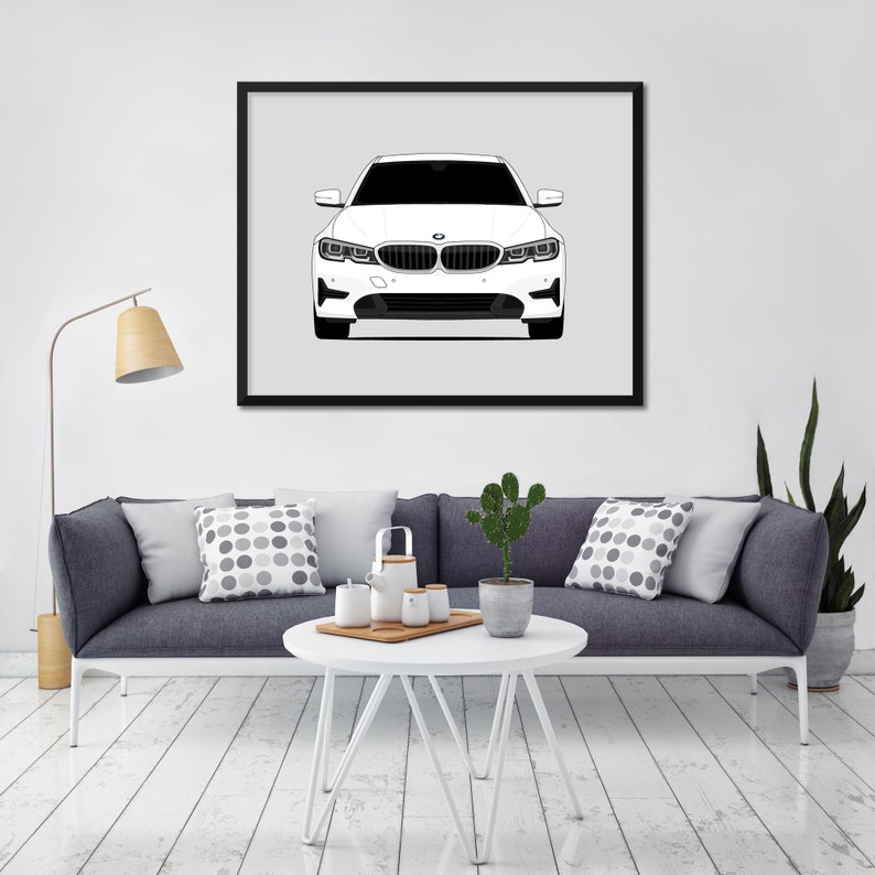 BMW 3 Series 330i G20 2019-2020 Inspired Car Poster Print - Etsy