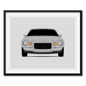Chevy Camaro (1970-1973) 2nd Generation Inspired Car Poster Print Wall Art Decor CX1 (Unframed)