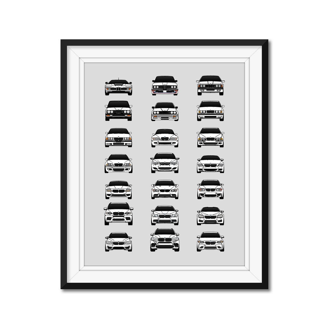 customizable-version-bmw-m-car-inspired-history-car-poster-3x7-print