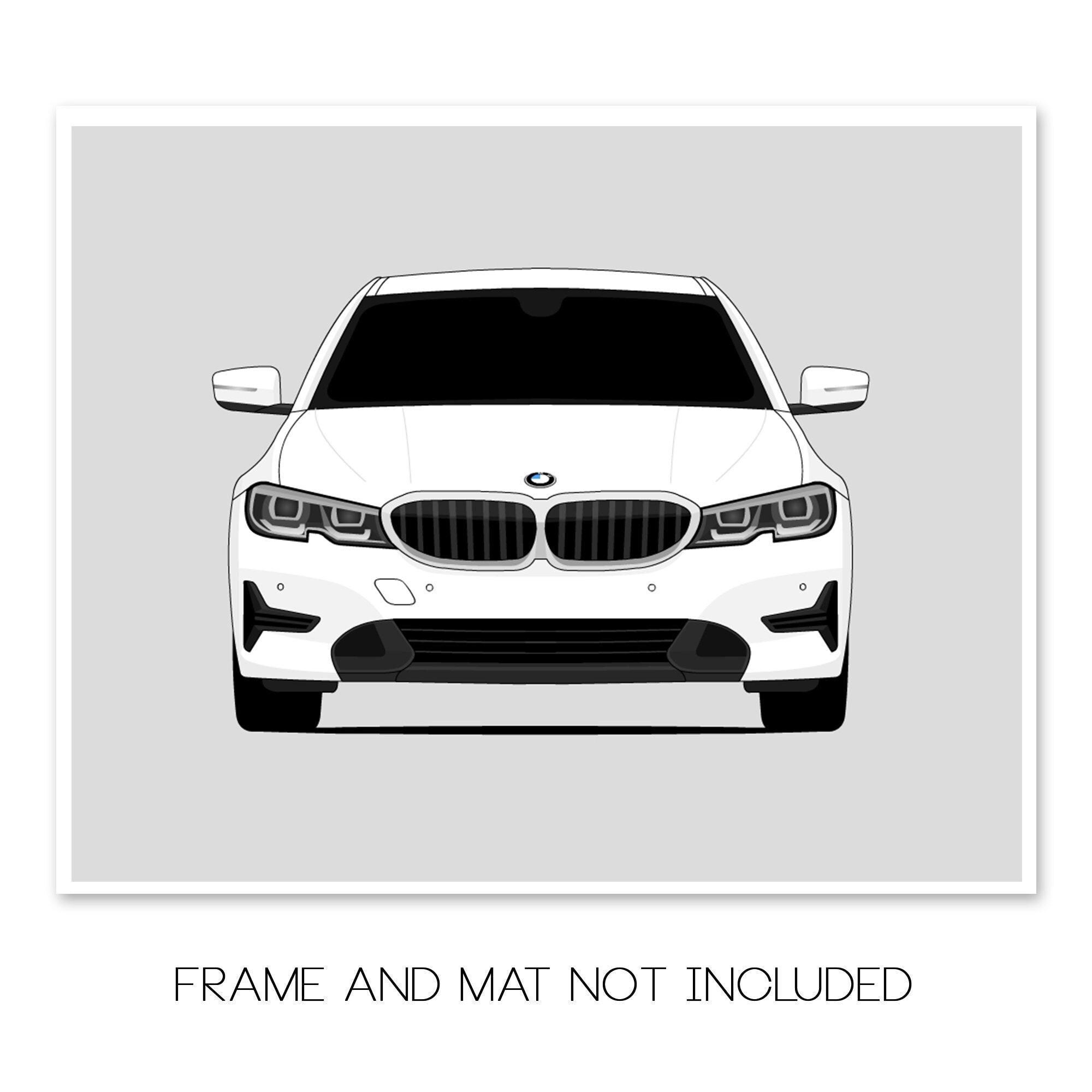 GC-038 BMW 3シリーズ限定版画 直筆サイン有 額装済○作家 平右ヱ門 
