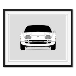 Lamborghini 350 GT (1964-1966) Inspired Car Poster Print Wall Art Decor CX1 (Unframed)