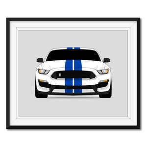 Shelby Got350 S550 (2015-2020) Inspiriert Auto Poster Druck Wand Kunst Dekor Carroll Shelby Ford mustang S1 CX2 (Ungerahmt)