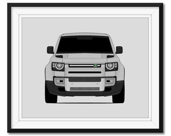 Land Rover Defender (2020-Present) Car Poster Print Wall Art Decor CX1 (Unframed)