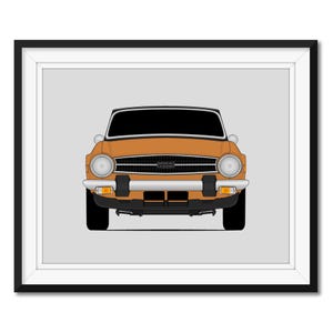 Triumph TR6 (1968–1976) Poster Print Wall Art Decor CX1 (Unframed) image 1