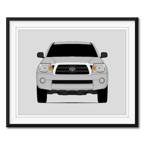 Toyota Tacoma (2005-2008) Gen 2 Inspired Poster Print Wall Art Decor CX1 (Unframed)