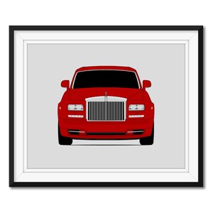 Rolls-Royce Phantom (2012-2017) Inspired Car Poster Print Wall Art Decor CX1 (Unframed)