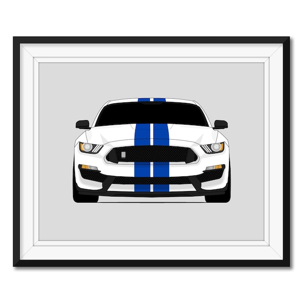 Póster decorativo de pared del Shelby GT350 S550 (2015-2020) Carroll Shelby Ford Mustang S1 CX2 (sin marco)